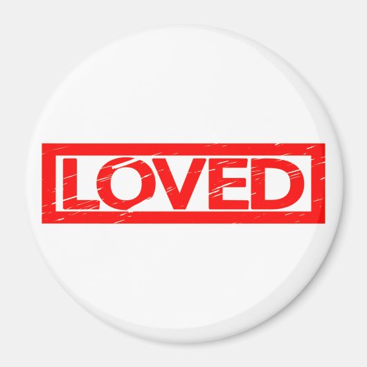 Love Briefmarke Magnet (Vorne)