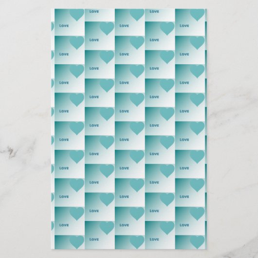 Love. Briefpapier (Vorderseite)