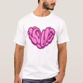Love Bubble Rosa Herz  T-Shirt (Vorderseite)