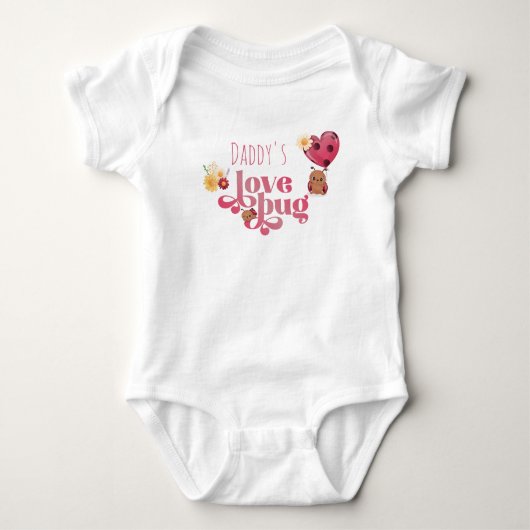 Love Bug Baby Bodysuit Baby Strampler (Vorderseite)