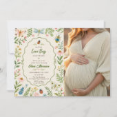 Love Bug Baby Shower Foto Einladung (Vorderseite)