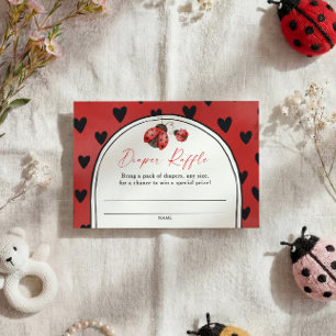 Love Bug Baby Shower Windel-Raffle Begleitkarte