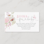 Love Bug Books for baby Wildflowers Pink Bow Begleitkarte (Vorderseite)