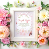 Love Bug Bow Girl Diaper Raffle Poster