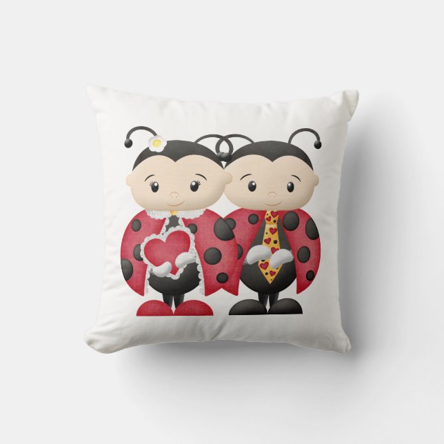Love Bug Couple 1 - Pillow Kissen (Vorderseite)