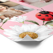 Love Bug Daisy First Year Photo Milestone Poster (Ecke)