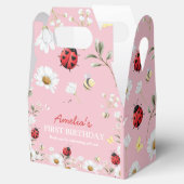 Love Bug Daisy Floral Birthday Party Geschenkschachtel (Geöffnet)