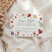 Love Bug Diaper Raffle Ticket   Begleitkarte