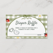 Love Bug Diaper Raffle Ticket Enclosure Card Begleitkarte (Vorderseite)