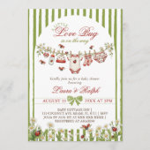 Love Bug Mädchen Baby Shower Einladung (Vorderseite)