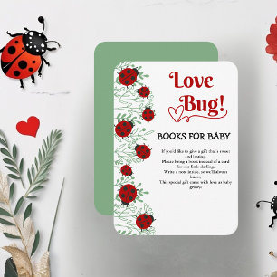 Love Bug Minimalistische Babyparty Begleitkarte