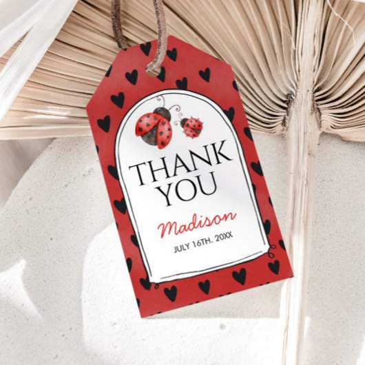 Love bug Thank You Geschenkanhänger