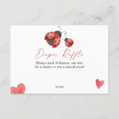 Love Bug Windel-Raffle  Begleitkarte (Vorderseite)