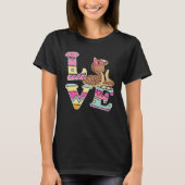 Love Bunny Ball Python Eggs Hunting Happy Easter D T-Shirt (Vorderseite)