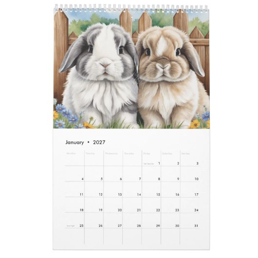 Love Bunny Rabbits Kalender (Jan 2027)