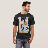 Love Bunny Ragdoll Cat & Easter Egg Basket Easter T-Shirt (Vorne ganz)