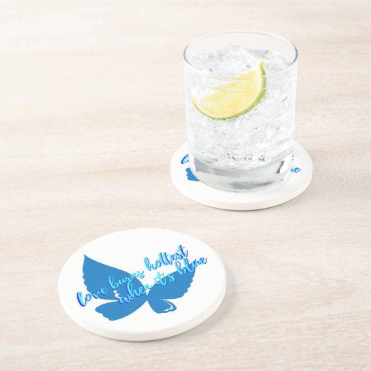 Love burns getränkeuntersetzer (Seite)