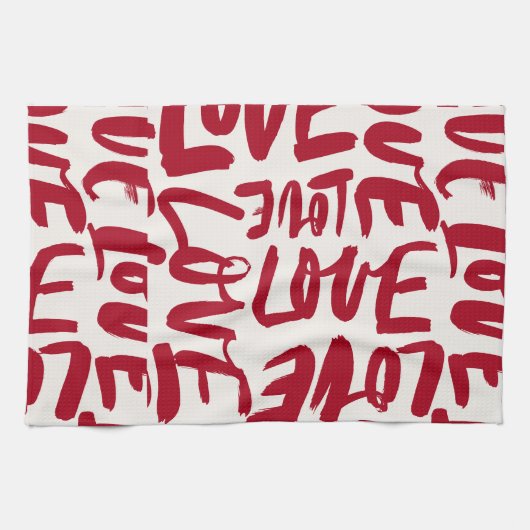 Love by Sommer Hamilton  Geschirrtuch (Horizontal)