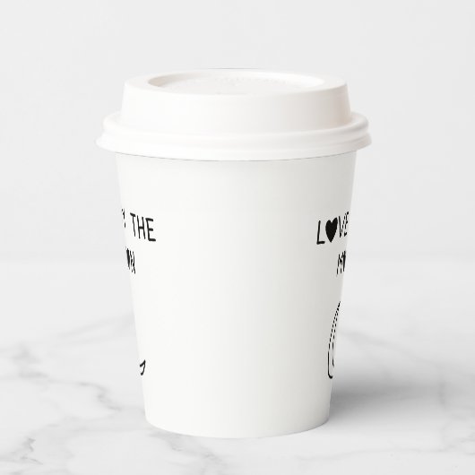 Love By the moon Pappbecher (Links)