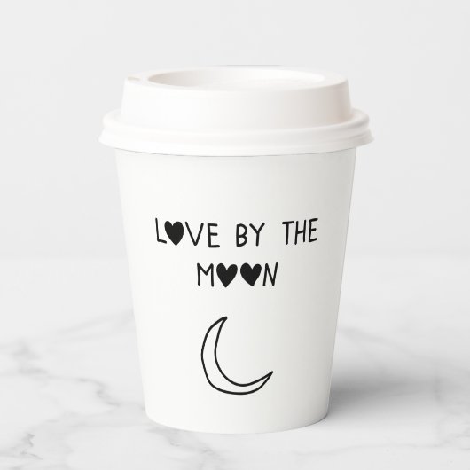 Love By the moon Pappbecher (Rückseite)