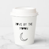 Love By the moon Pappbecher (Vorderseite)