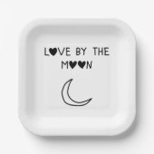 Love By the moon Pappteller (Vorderseite)