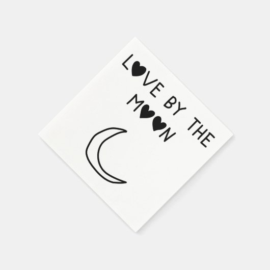 Love By the moon Serviette (Ecke)