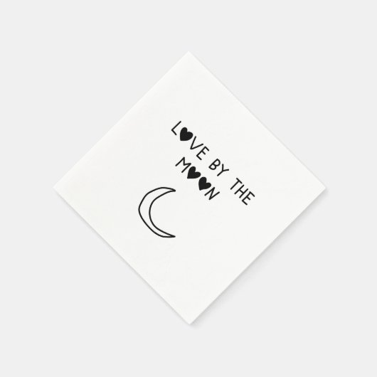 Love By the moon Serviette (Ecke)