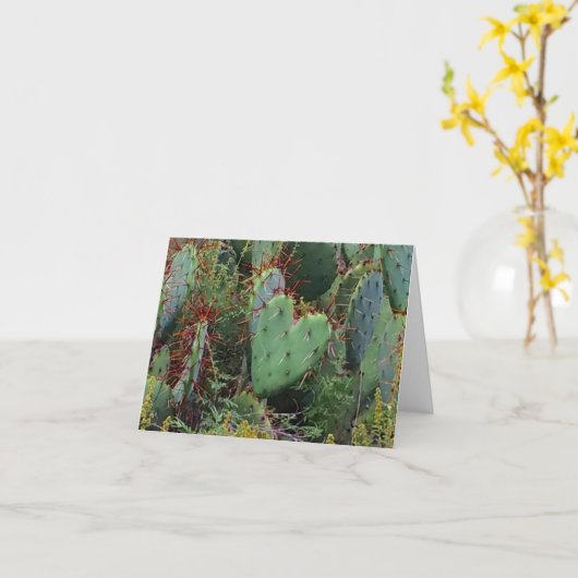 love cactus notecard karte (Gelbe Blume)