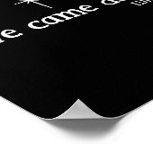 Love Came Down Bible Verse Christian Christmas Jes Poster (Ecke)