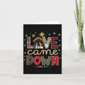 Love Came Down Luke 2_11 Patchwork Christmas Art  Karte (Vorderseite)
