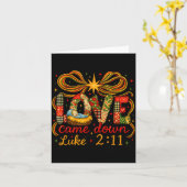 Love Came Down Luke 2_11 Patchwork Christmas  Karte (Gelbe Blume)