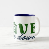 Love Came Down Mug Zweifarbige Tasse (VorderseiteRechts)
