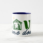 Love Came Down Mug Zweifarbige Tasse (Mittel)