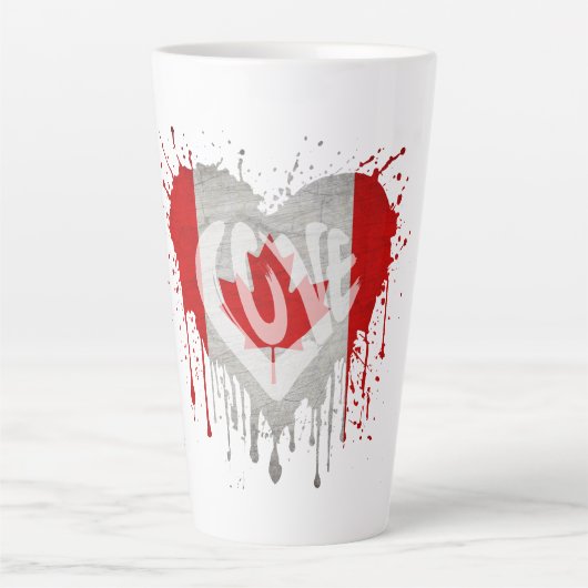 Love Canada Flag Milchtasse (Vorderseite)