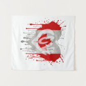 Love Canada Flag Wandteppich (Vorderseite (Horizontal))