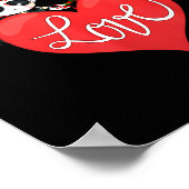 Love Candy Heart Cute Killer Horror Movie Anti Val Poster (Ecke)