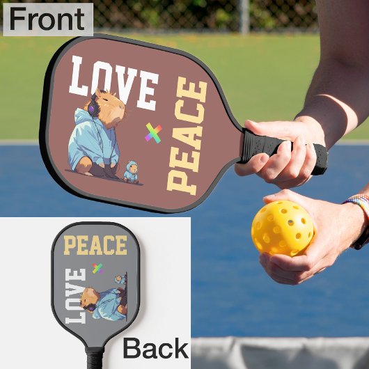 LOVE × CAPYBARA - Custom Pickleball Schläger