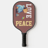 LOVE × CAPYBARA - Custom Pickleball Schläger (Vorderseite)