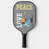 LOVE × CAPYBARA - Custom Pickleball Schläger (Rückseite)
