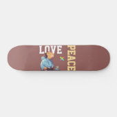 LOVE × CAPYBARA - Custom Skateboard (Horizontal)
