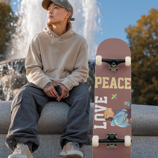 LOVE × CAPYBARA - Custom Skateboard