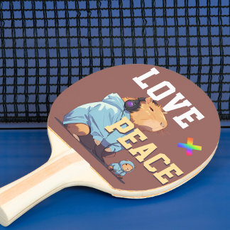 LOVE × CAPYBARA - Custom Tischtennis Schläger