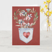 Love Card 2 Karte (Gelbe Blume)