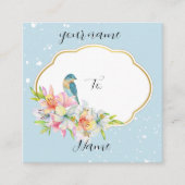 Love Card Quadratische Visitenkarte (Vorderseite)