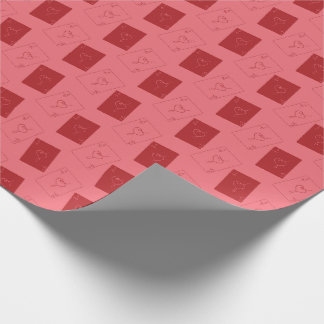 Love card wrapphing paper geschenkpapier