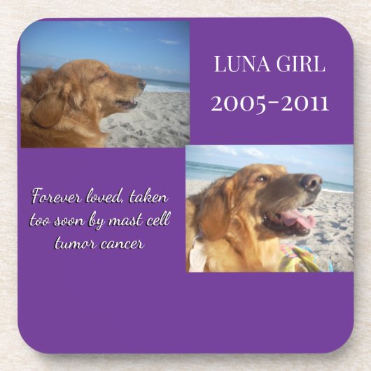 Love Carried Forward Always Getränkeuntersetzer (Vorderseite)