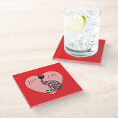Love Cats Coaster Glasuntersetzer (Schrägansicht)