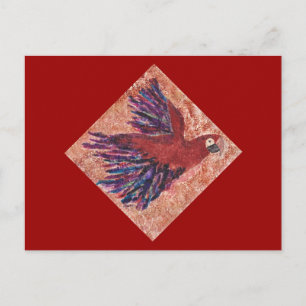Love Cave Parrot Post Card Postkarte