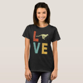 Love Cheetah Cheetah Quote Retro T-Shirt (Vorne ganz)